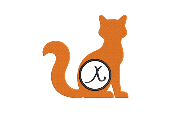 Cat Letter X Embroidery: A Versatile and Elegant Design for Fabric Enthusiasts