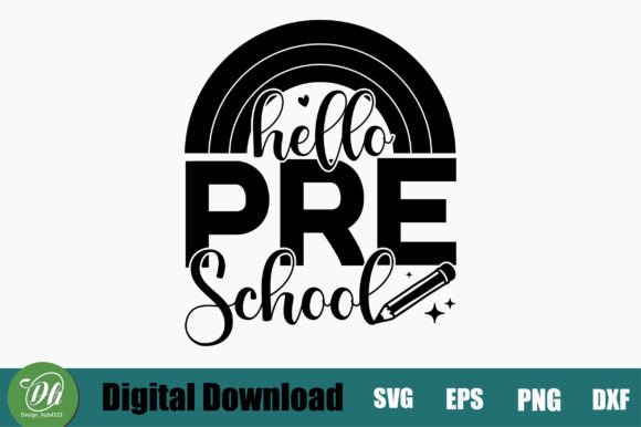 Hello Pre School SVG Design: A Versatile Tool for Creative Projects