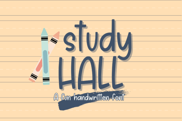 Introducing Study Hall: A Handwritten Font for Cricut That Elevates Creative Projects