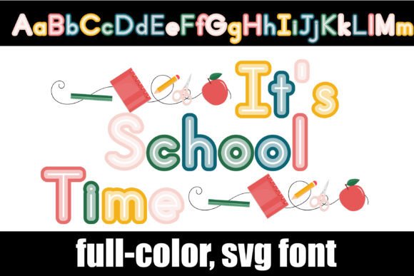 It’s School Time: Embracing the Back-to-School Color Palette with Full-Color Fonts