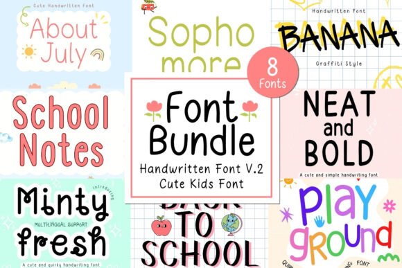 Neat Clean Handwritten Bundle V.2: A Versatile Font Collection for Creative Projects