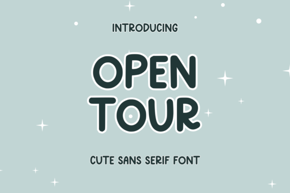 Open Tour Font for Creative Projects