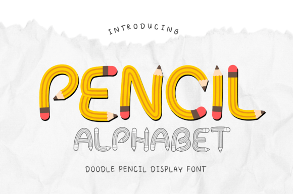 Pencil Alphabet: A Playful Font for Creative Projects
