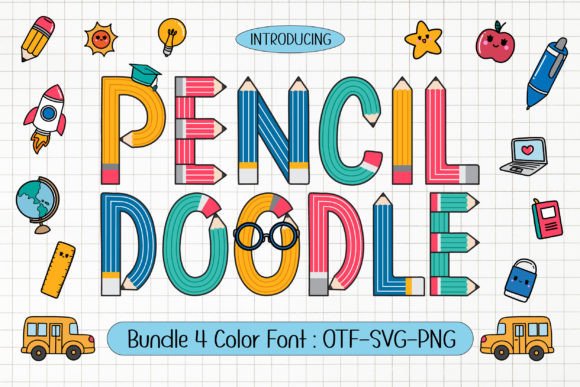 Pencil Doodle Font for Creative Projects