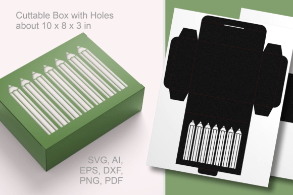 Pencils Window 3 Rectangular Favor Box – A Versatile DIY Packaging Solution