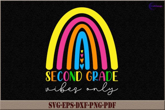 Rainbow Second Grade Vibes Only Shirt