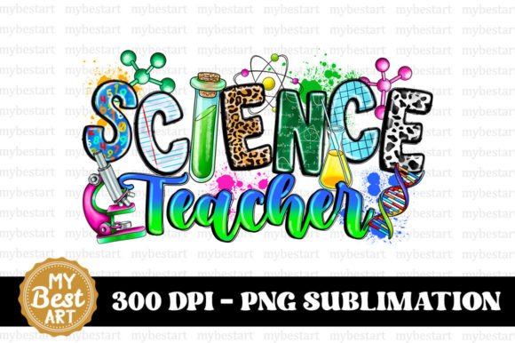 Science Teacher PNG for Sublimation Printing and Design