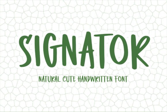 Signator: A Playful Handwritten Font for Modern Design Projects