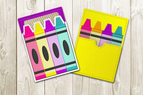 The 4 Crayons Gift Card Holder ITH Applique: A Creative Solution for Modern Gifting and Embroidery Enthusiasts